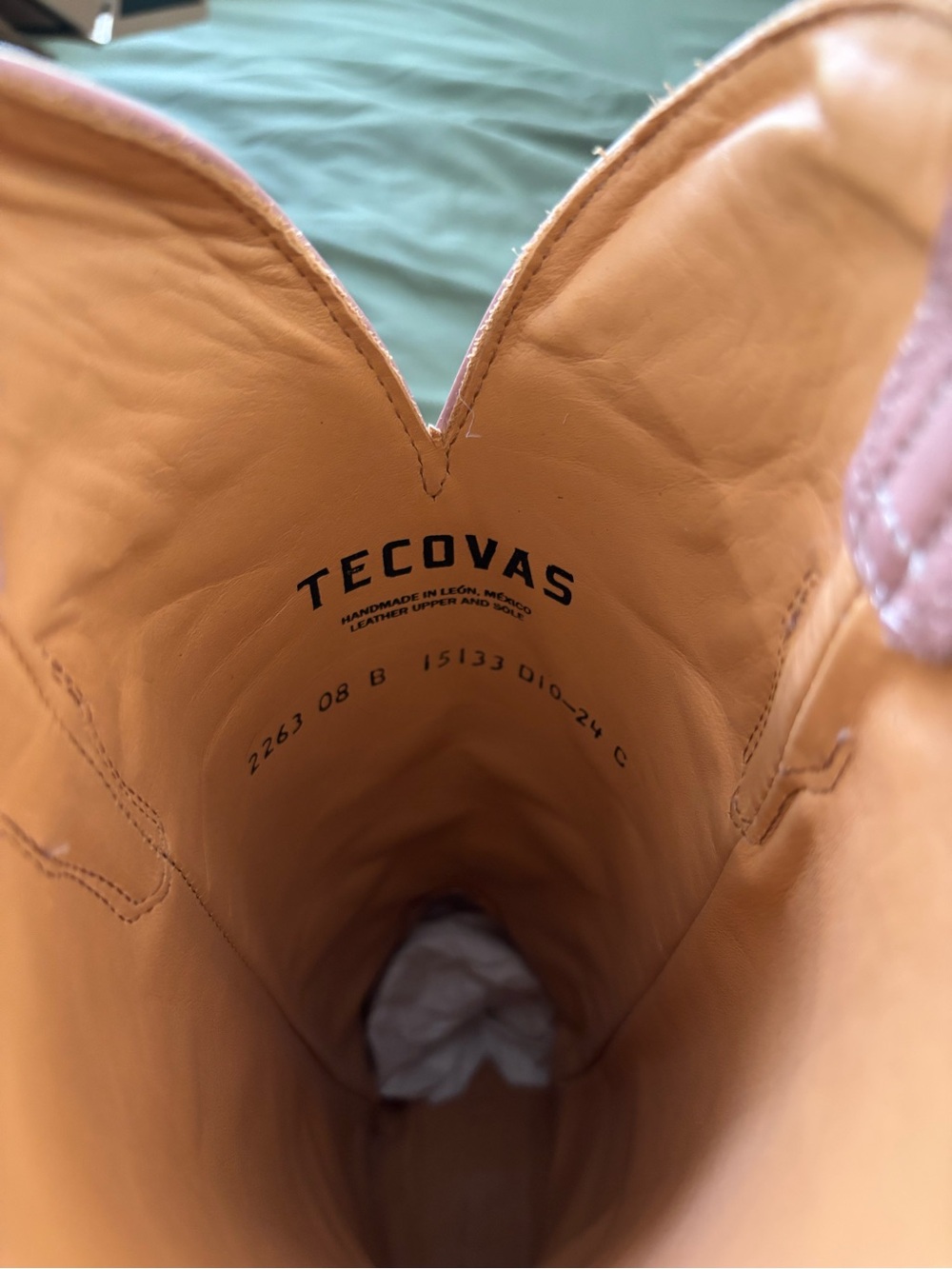 Tecovas Annie Misty Rose Pink Leather Boots - Picture 8 of 9